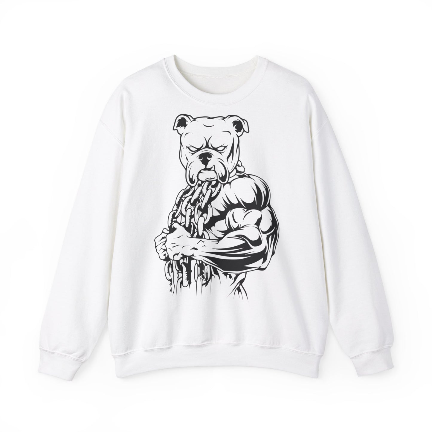 Muscle Bulldog Crewneck Sweatshirt - Unisex Heavy Blend™