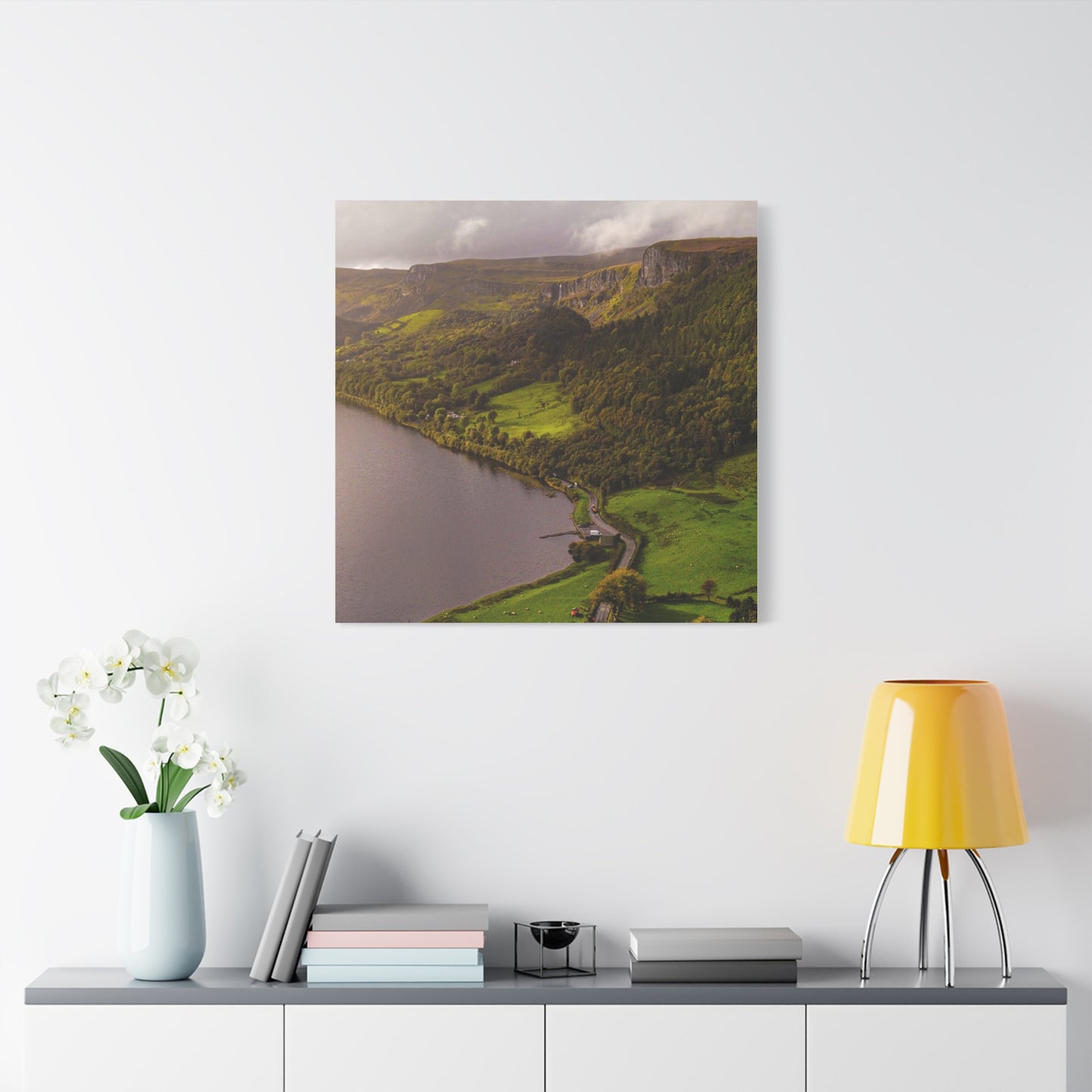 Sruth in Aghadh an Aird or The devil's Chimney Matte Canvas, Stretched, 1.25"