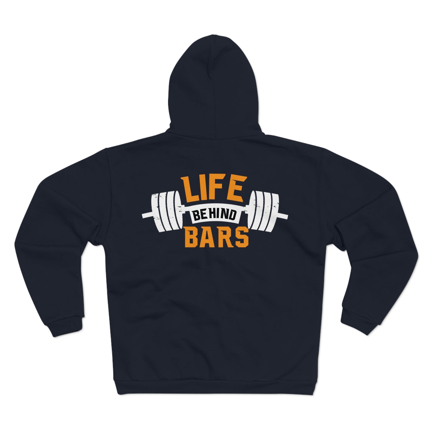 Life Behind Bars Unisex Hooded Zip Sweatshirt - Perfect for Gym Lovers