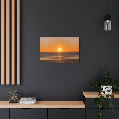 Sunset in ocean Matte Canvas, Stretched, 1.25"