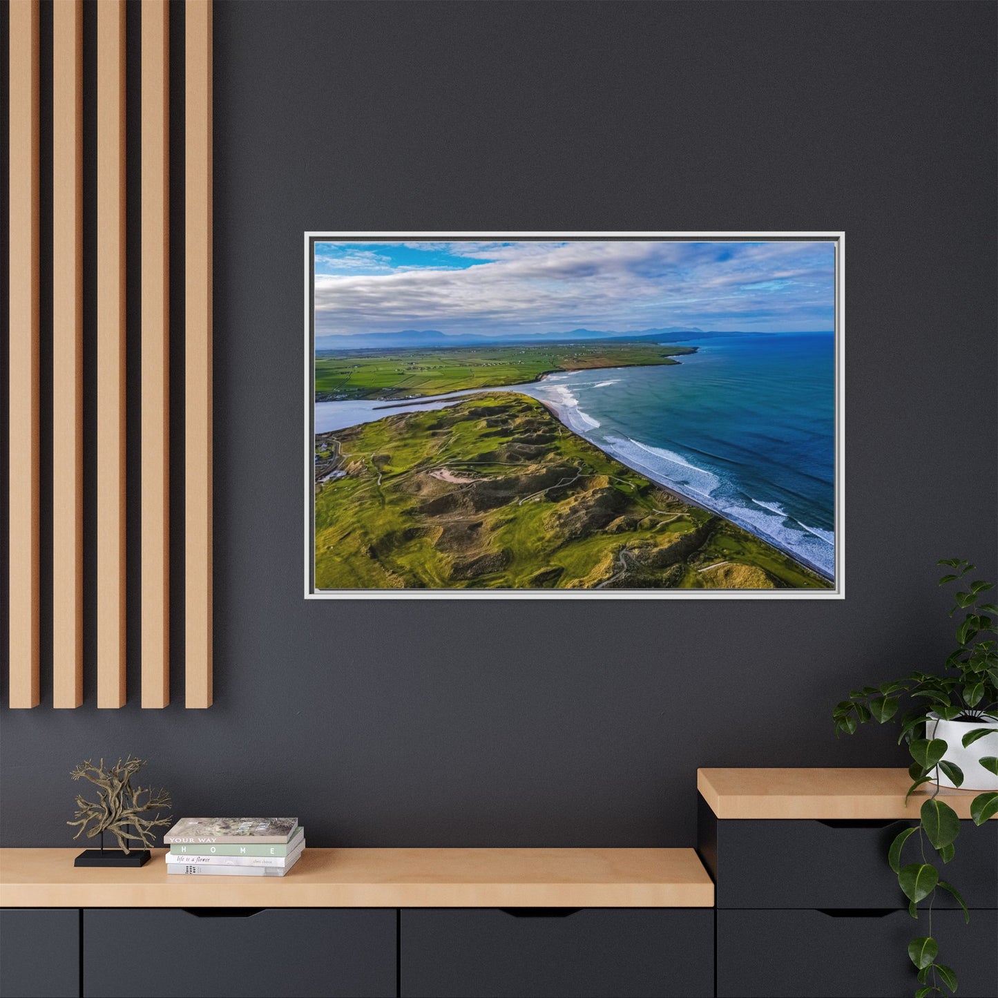 Kerry Landscape Matte Canvas, Framed (Multi-color)