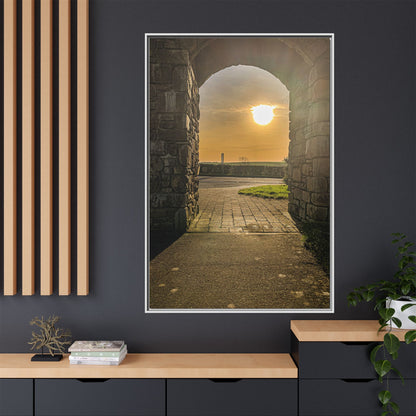 Pillars Matte Canvas, Framed (Multi-color)