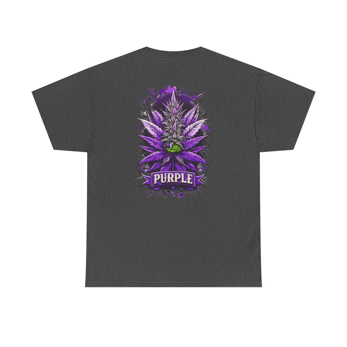 Purple Cannabis Bud T-Shirt — Bold Psychedelic Marijuana Graphic Tee