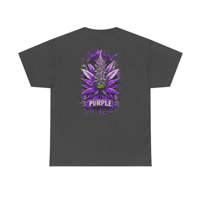 Purple Cannabis Bud T-Shirt — Bold Psychedelic Marijuana Graphic Tee