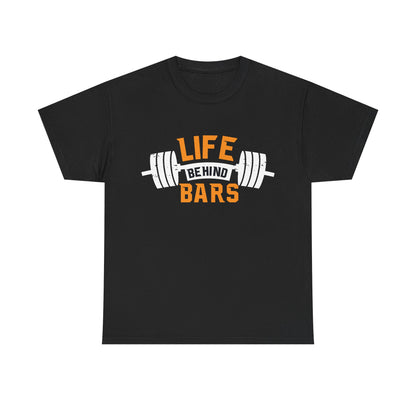 Life Behind Bars Unisex Heavy Cotton Tee - Perfect Gift for Fitness Enthusiasts