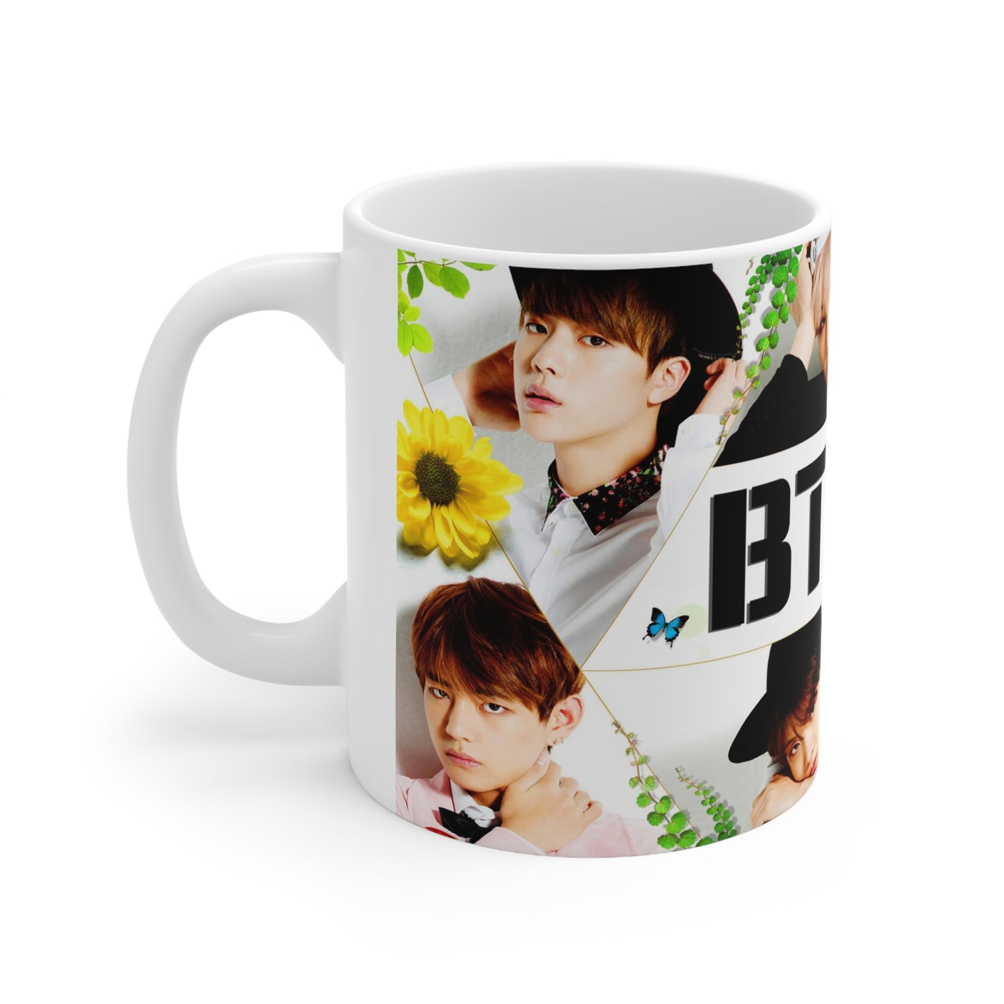 K-Pop BTS Ceramic Coffee Mug - 11oz & 15oz - Perfect for Fans and Collectors