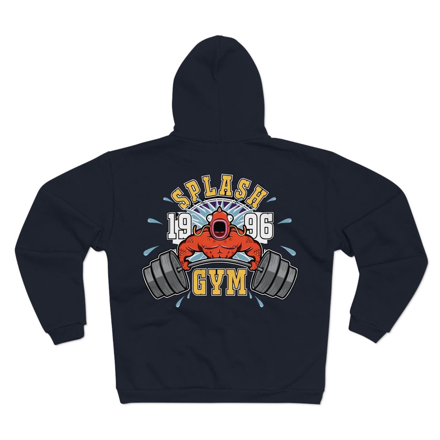 Splash Gym Unisex Hooded Zip Sweatshirt - Perfect for Fitness Enthusiasts