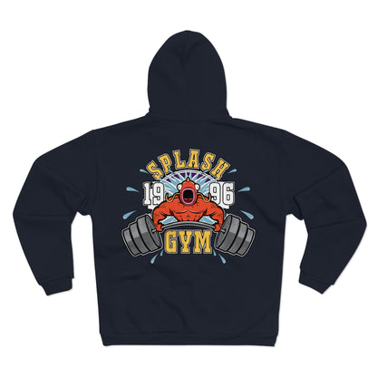 Splash Gym Unisex Hooded Zip Sweatshirt - Perfect for Fitness Enthusiasts