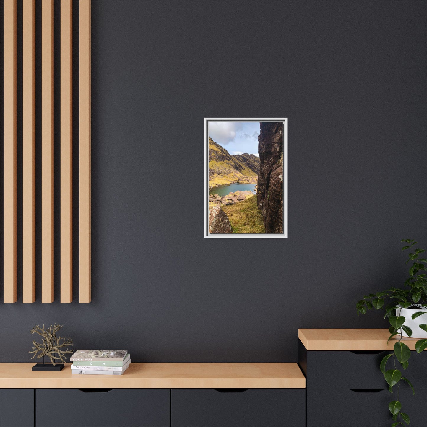 Mount Brandon Valley Matte Canvas, Framed (Multi-color)