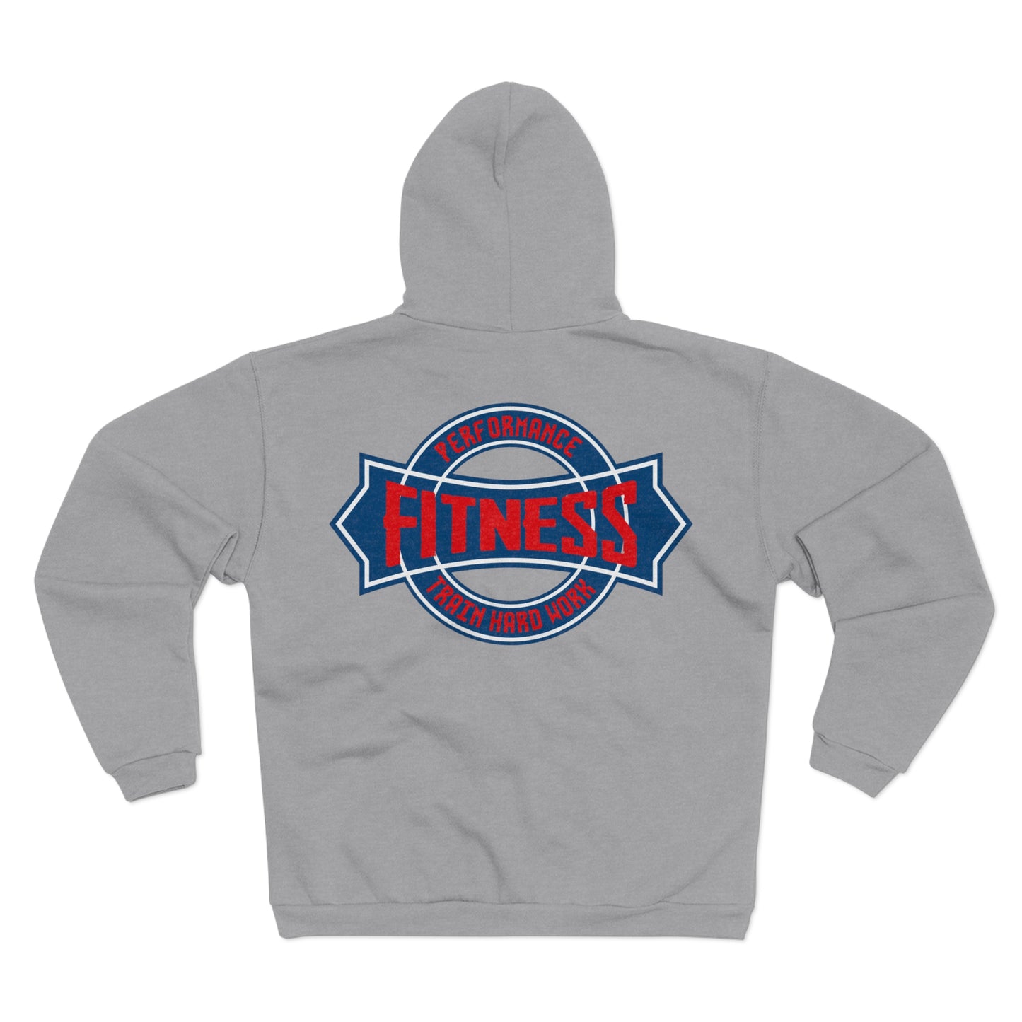 Fitness Performance Unisex Hooded Zip Sweatshirt