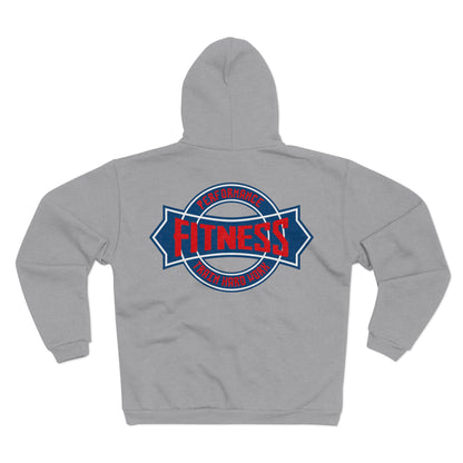 Fitness Performance Unisex Hooded Zip Sweatshirt