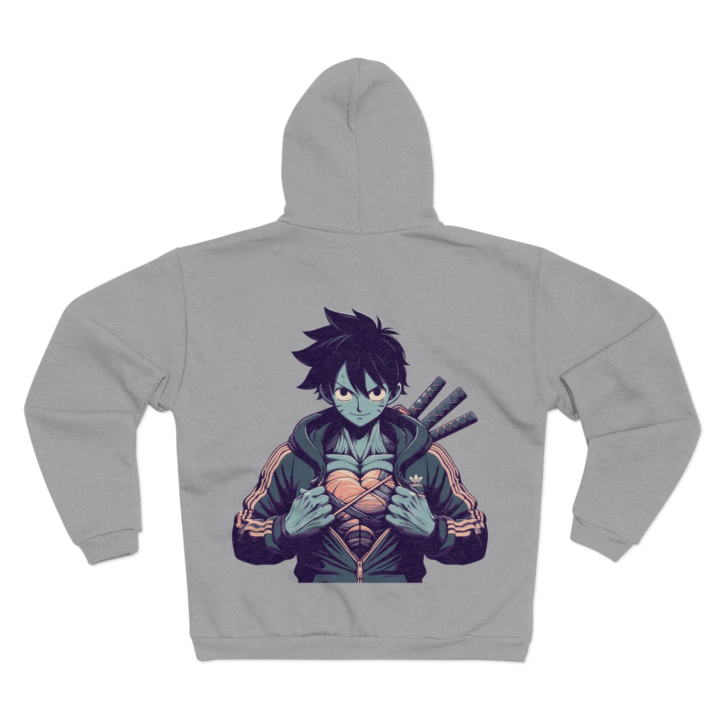 Warrior With Swords Unisex Hooded Zip Sweatshirt