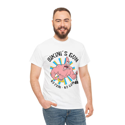 Bikini Gym Patrick White Unisex Heavy Cotton Tee