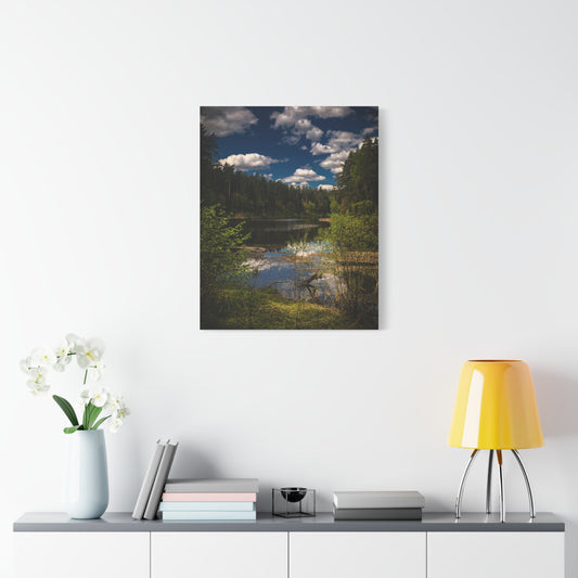 Vilnius Lake, Lithuania Matte Canvas, Stretched, 1.25"