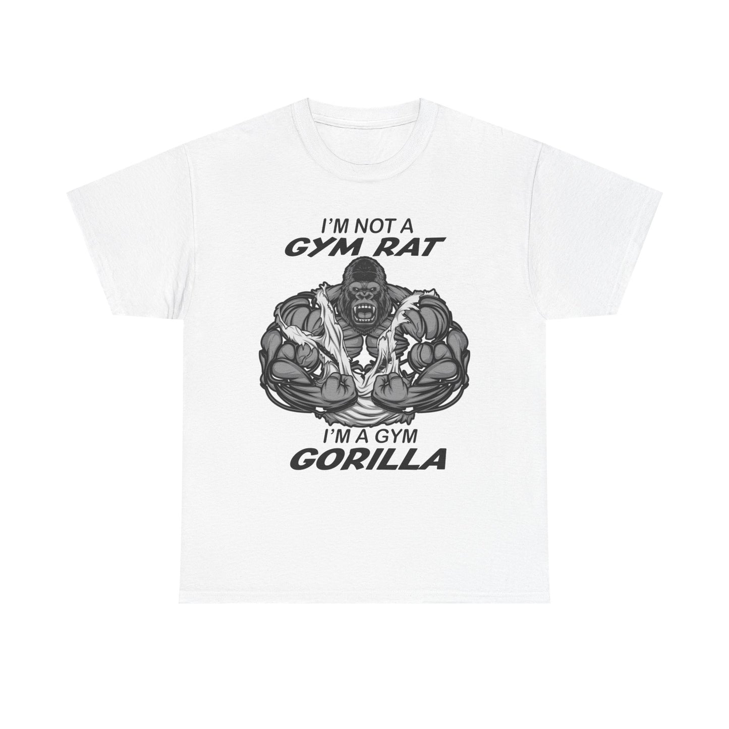 Funny Gym Gorilla Tee - Unisex Heavy Cotton T-Shirt