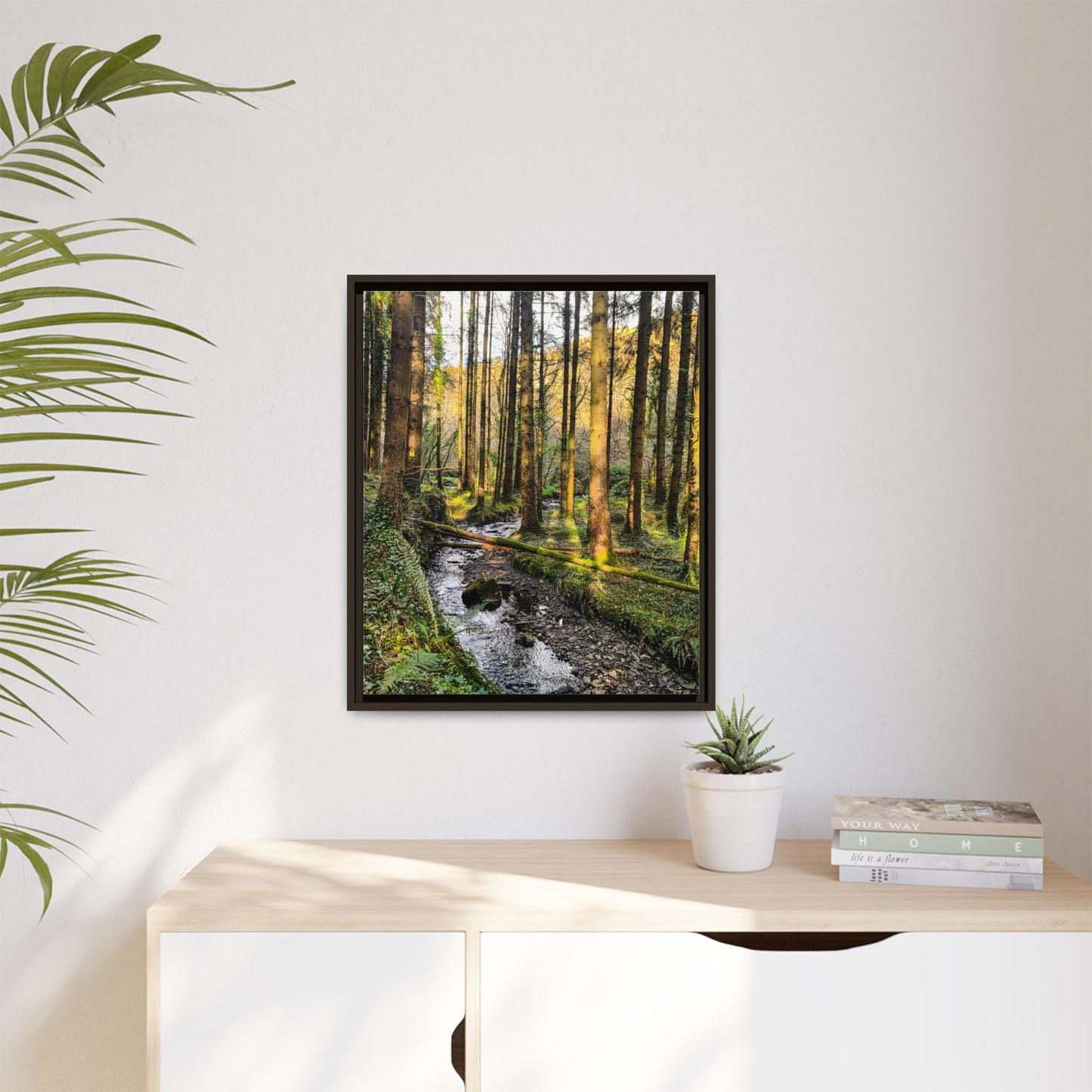 Glanageenty Forest Trail 2 Matte Canvas, Framed (Multi-color)