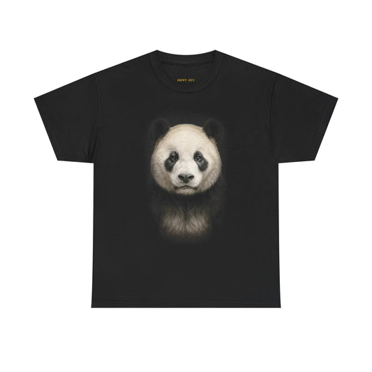 Panda Portrait Tee — Vintage Realistic Panda Face T-Shirt