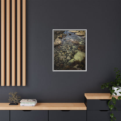 Rocks Matte Canvas, Framed (Multi-color)