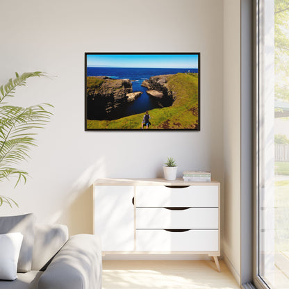 Cliffs Matte Canvas, Framed (Multi-color)