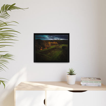 Listowel Town Park Matte Canvas, Framed (Multi-color)