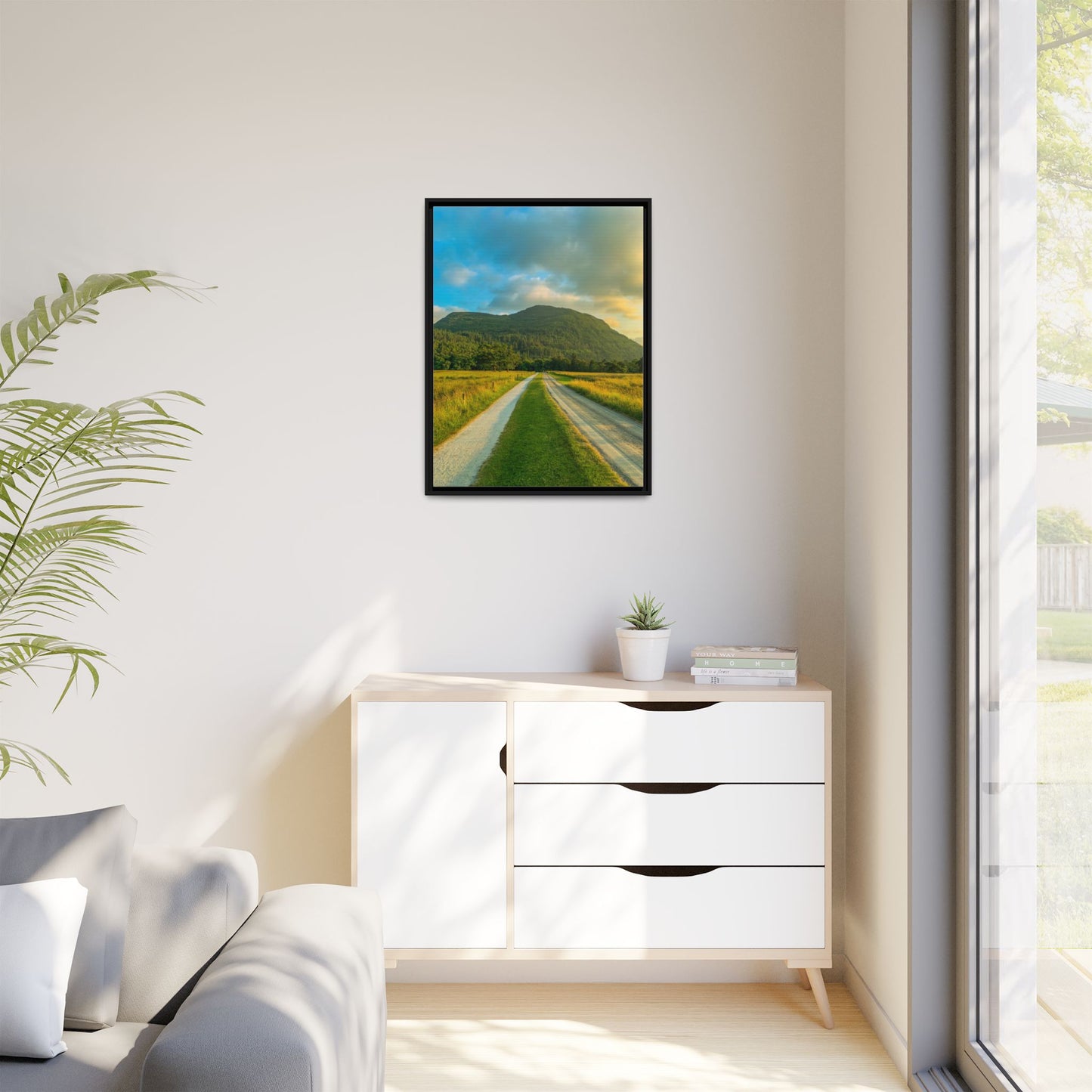 Mountain Torc Matte Canvas, Framed (Multi-color)