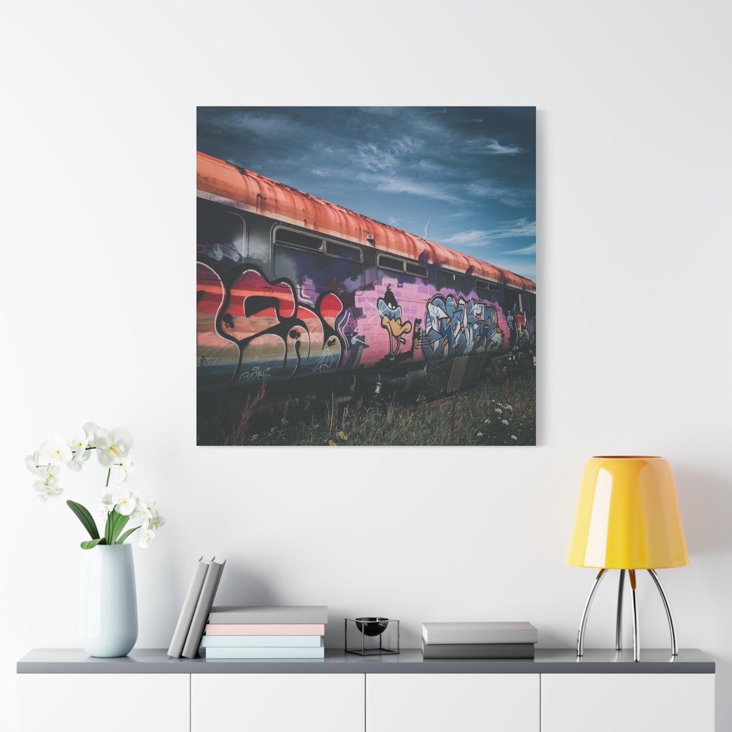 Night Train Matte Canvas, Stretched, 1.25"