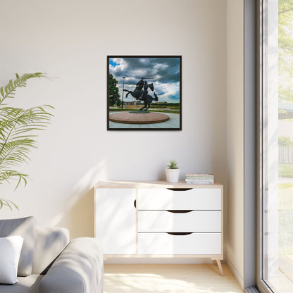 Kaunas Matte Canvas, Framed (Multi-color)