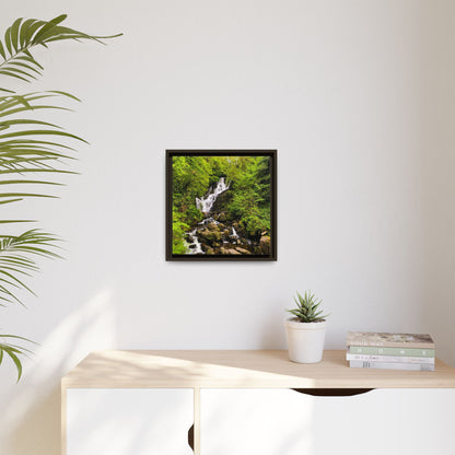 Torc Waterfall Matte Canvas, Framed (Multi-color)