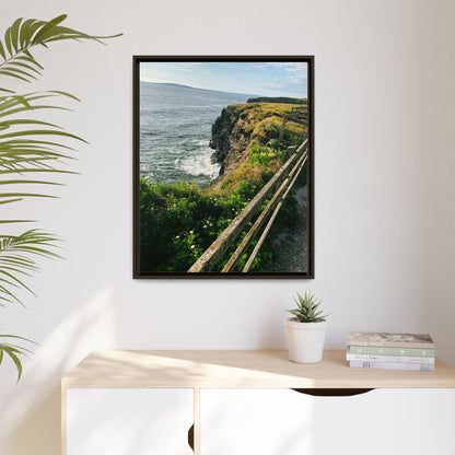 Ballybunion Cliff Walk Matte Canvas, Framed (Multi-color)