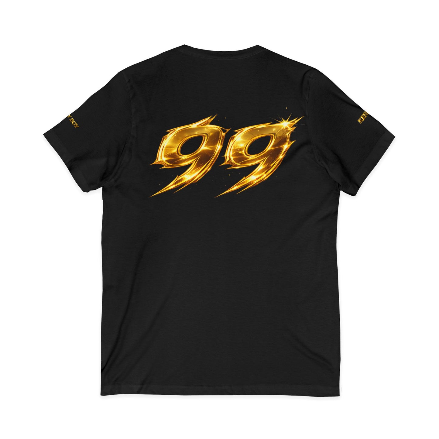 99 Gold Flame V-Neck Tee KerryBoy
