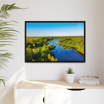 Zagares Lake Matte Canvas, Framed (Multi-color)