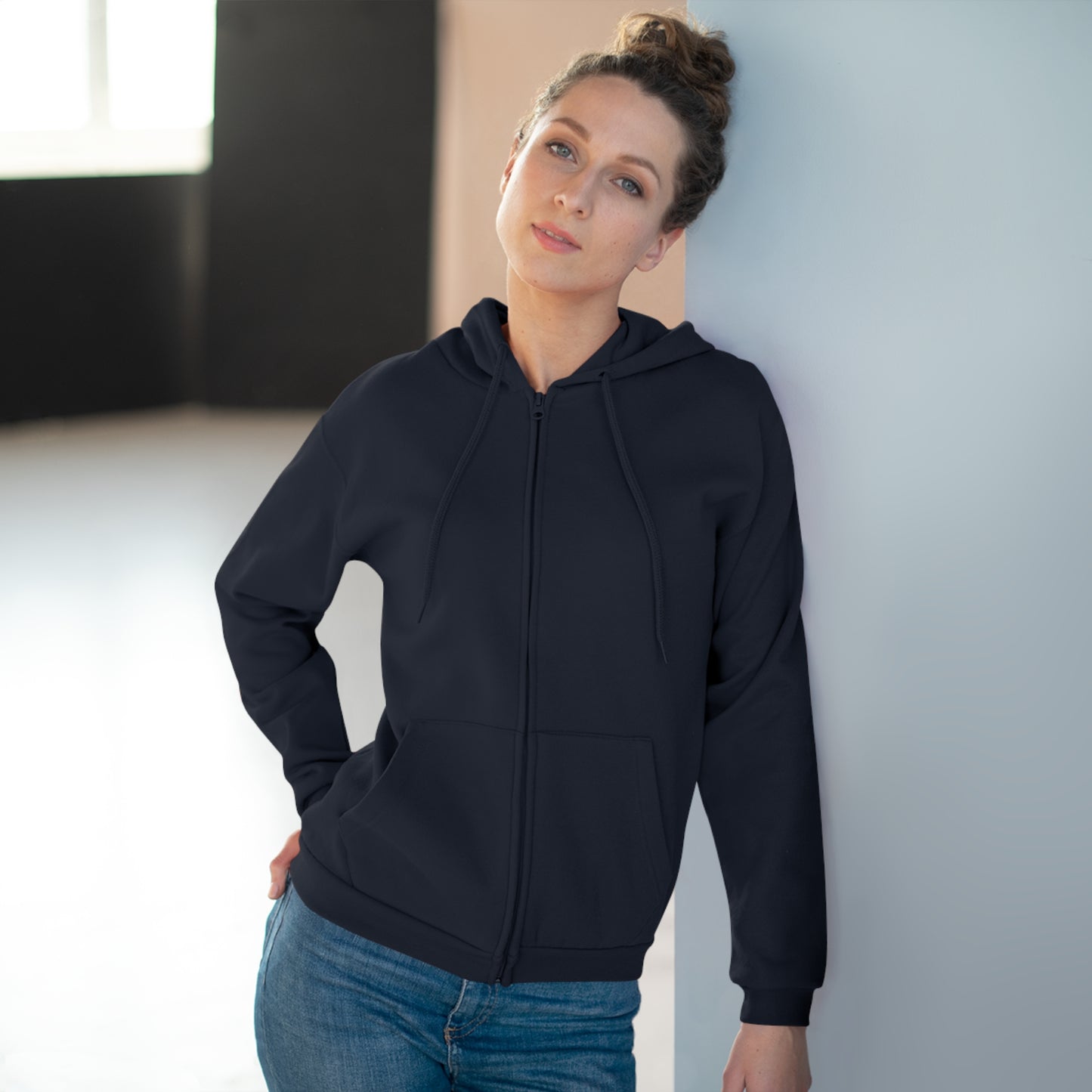 Motivational Unisex Hooded Zip Sweatshirt - 'Push Your Limit'
