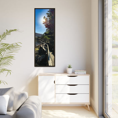 Glanteenassig Trail Matte Canvas, Framed (Multi-color)