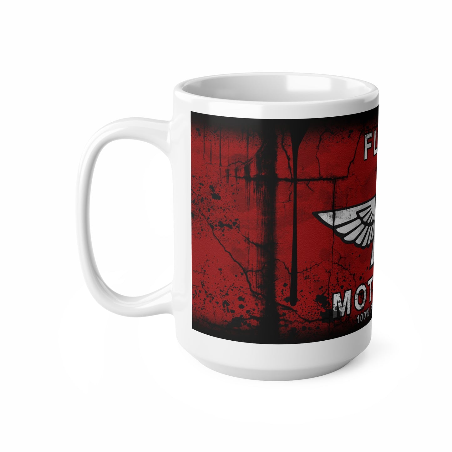 Vintage Flying Motor Oil Coffee Mug - 11oz & 15oz Ceramic Cups