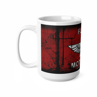 Vintage Flying Motor Oil Coffee Mug - 11oz & 15oz Ceramic Cups