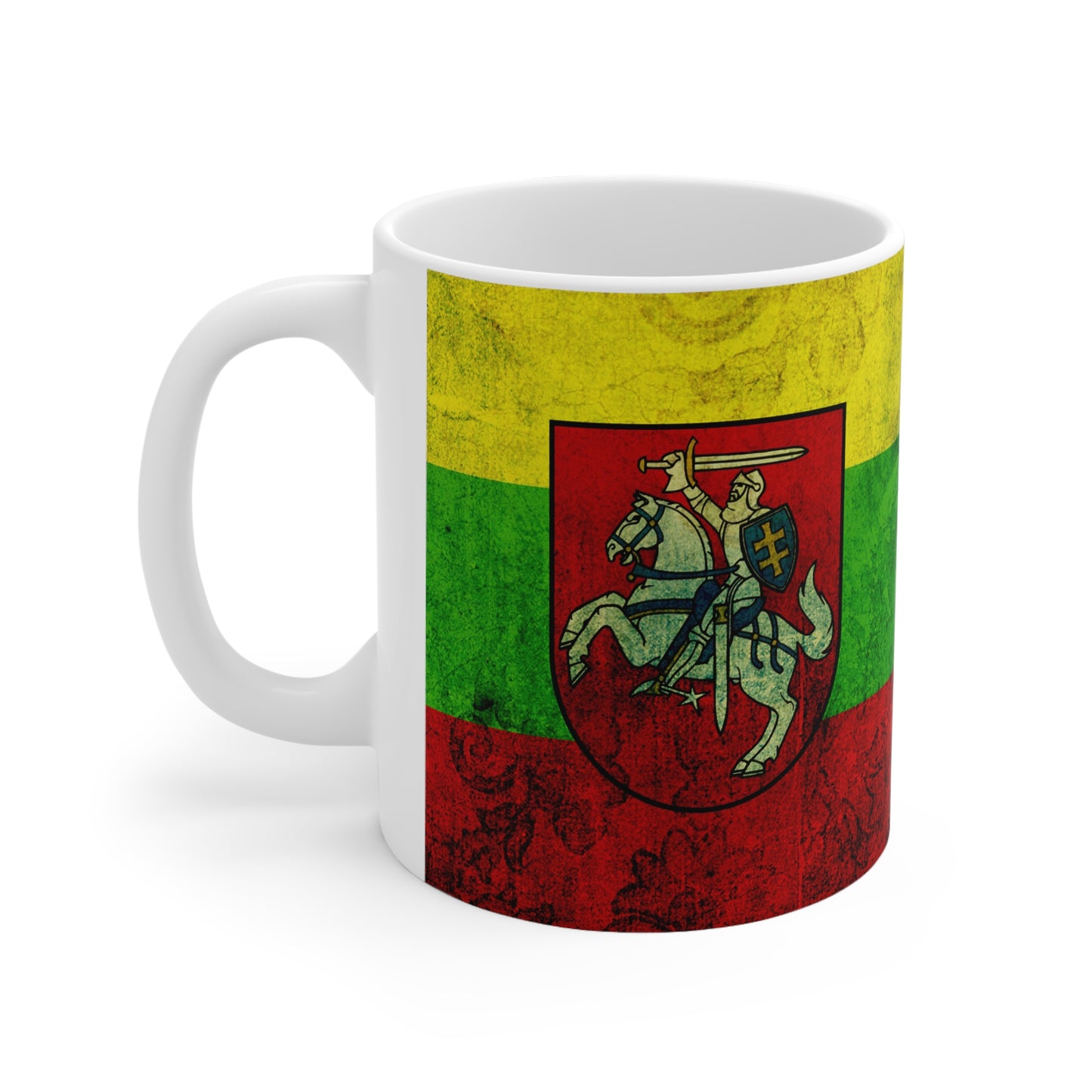 Lithuanian Flag Ceramic Coffee Mug - 11oz & 15oz