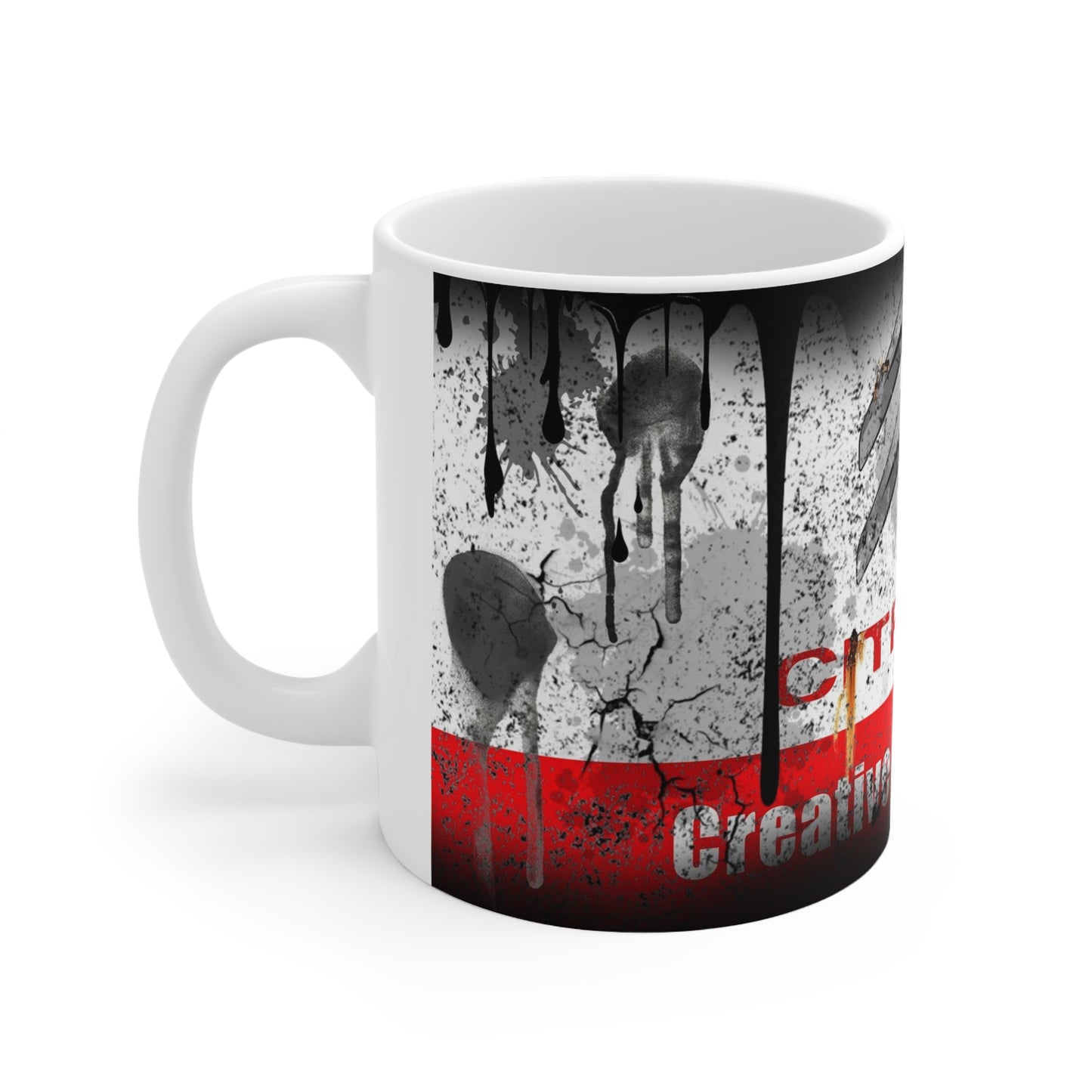 Graffiti Style Ceramic Coffee Cup - 11oz & 15oz - Urban Art Design