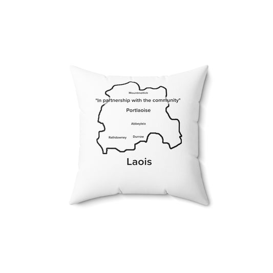 Laois Spun Polyester Square Pillow White Edition 4 Sizes