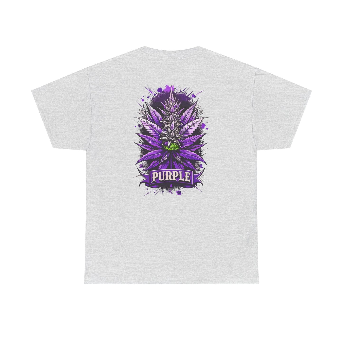 Purple Cannabis Bud T-Shirt — Bold Psychedelic Marijuana Graphic Tee
