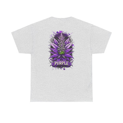 Purple Cannabis Bud T-Shirt — Bold Psychedelic Marijuana Graphic Tee