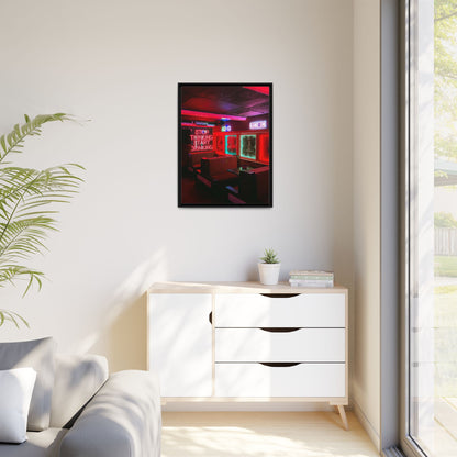 The Mermaids Night Club Matte Canvas, Framed (Multi-color)