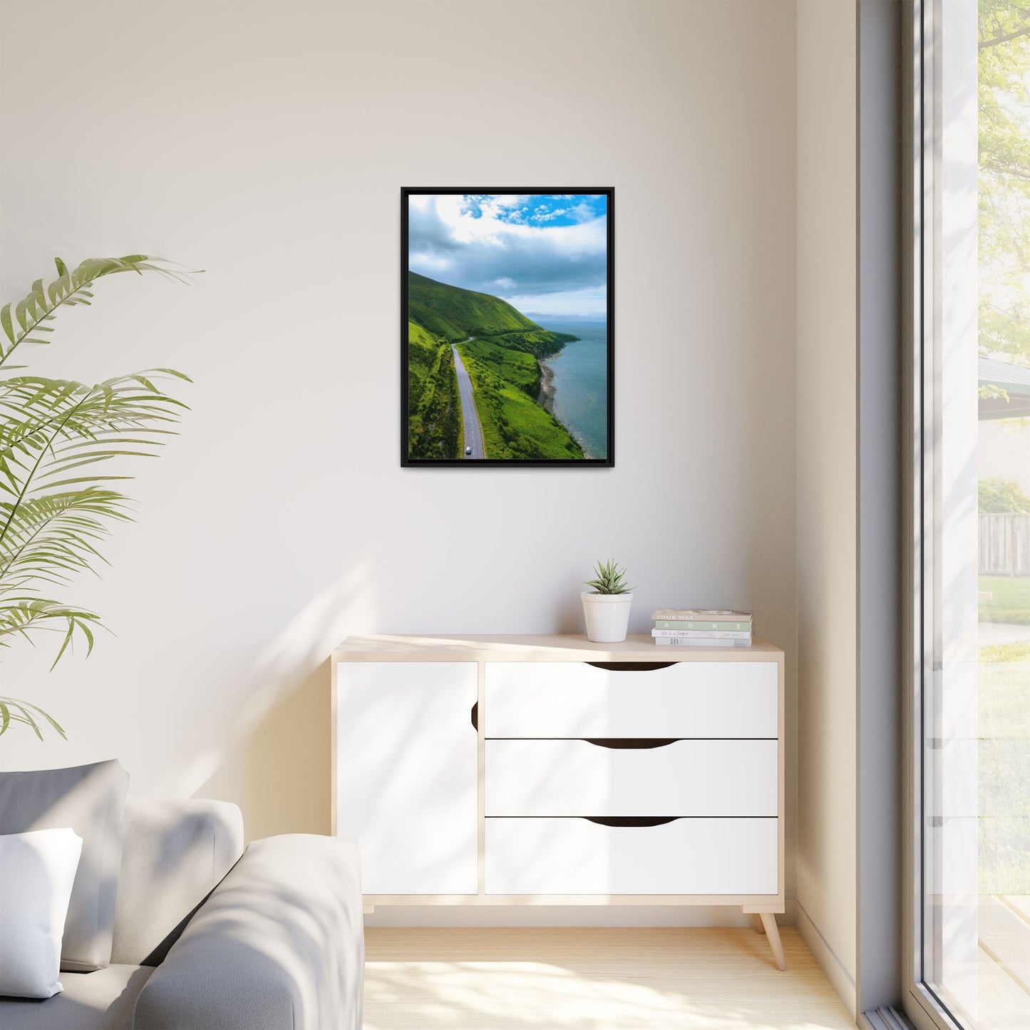Ring of Kerry Drive Matte Canvas, Framed (Multi-color)