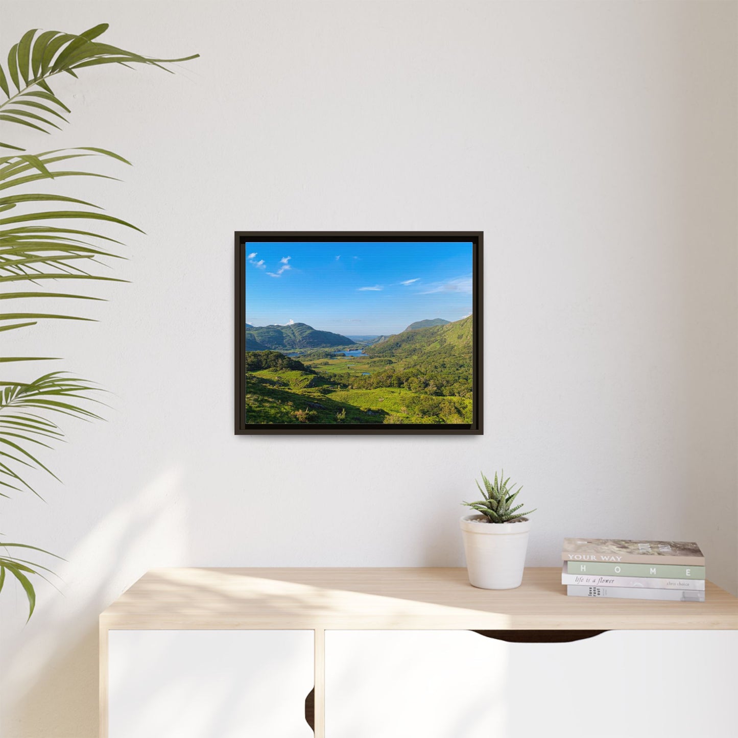 Ladies View Spring Matte Canvas, Framed (Multi-color)
