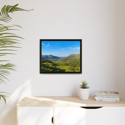Ladies View Spring Matte Canvas, Framed (Multi-color)