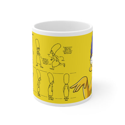 Marge Funny Family Ceramic Coffee Cup – Funny Gifts for Fans, 11oz & 15oz
