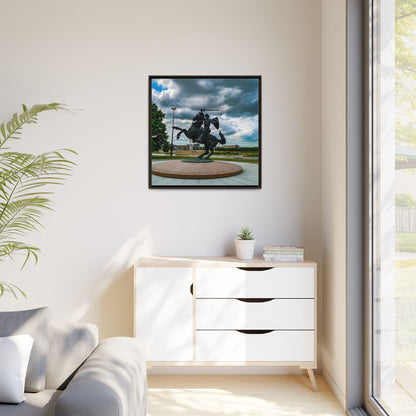 Kaunas Matte Canvas, Framed (Multi-color)