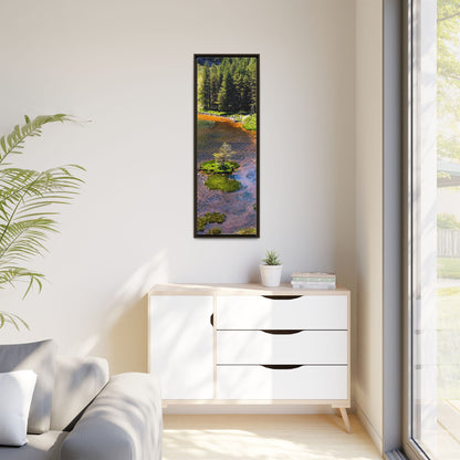 Gleanteenassig Forest Matte Canvas, Framed (Multi-color)