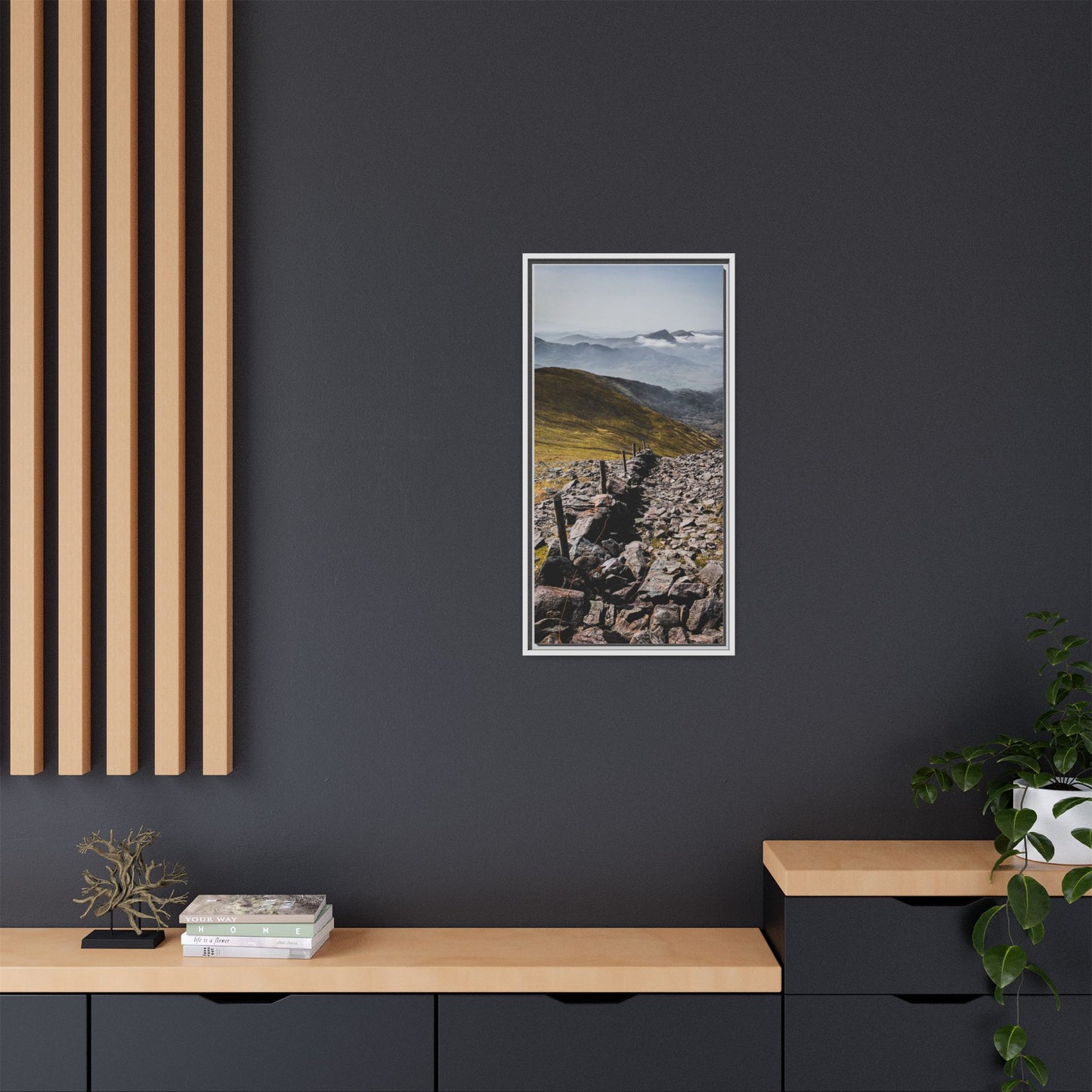 Wall Matte Canvas, Framed (Multi-color)