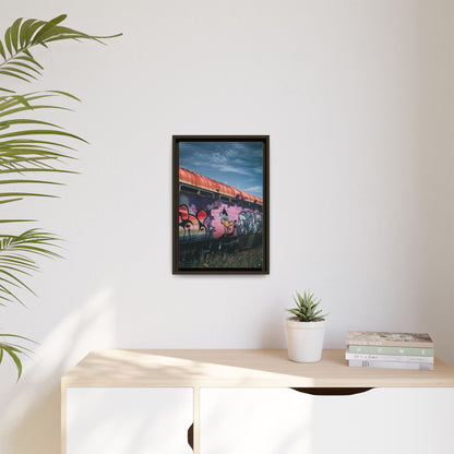 Night Train Matte Canvas, Framed (Multi-color)
