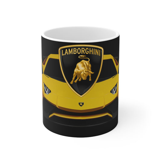 Lamborghini-Inspired Ceramic Coffee Mug - 11oz & 15oz, Perfect Gift for Car Enthusiasts